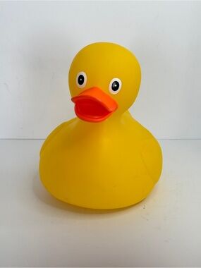Big Classic Yellow Rubber Duck with Orange Beak Toy Novelty